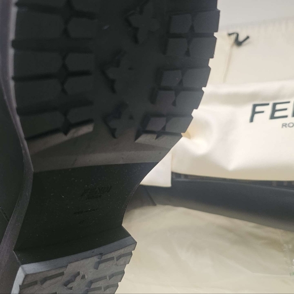 FENDI ROCKOKO BOOTS FF LOGO - Picture 5 of 7